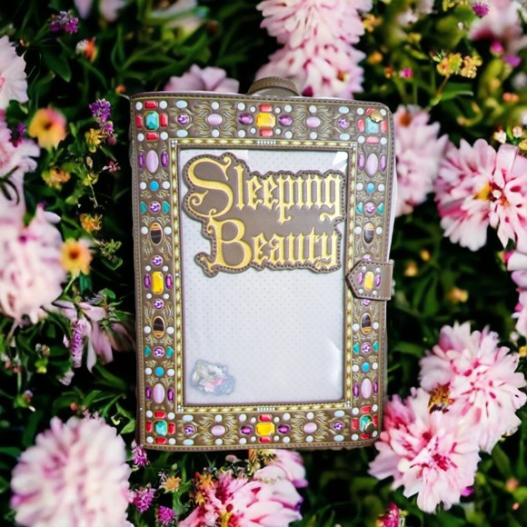 Loungefly Handbags - Loungefly Pin Collector's Backpack Aurora Sleeping Beauty Book